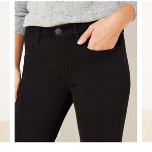 Black loft 5 picket sateen leggings